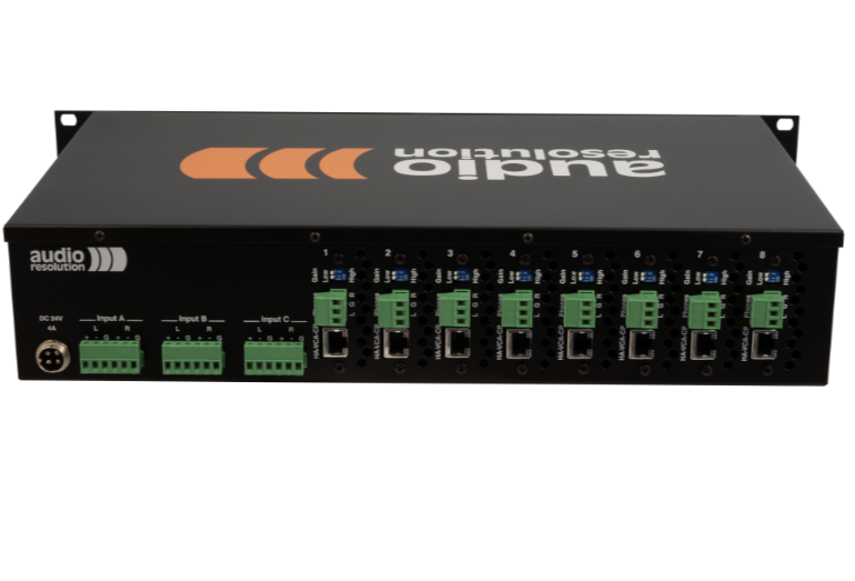 AudioResolution HA-8 VCA модульный, 8-канальный стерео усилитель для студийных наушников