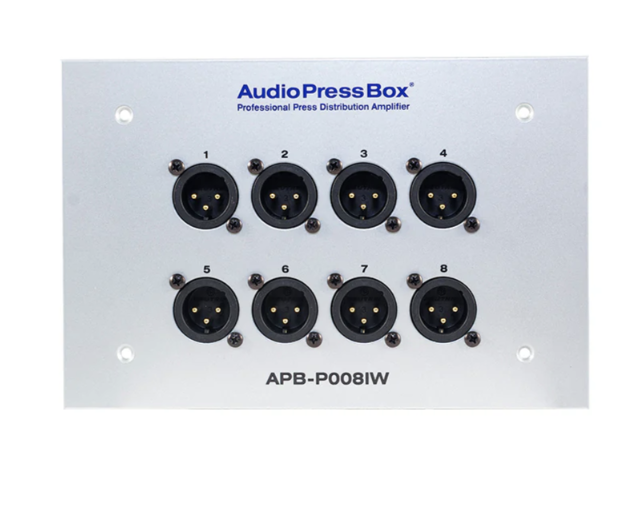 AudioPressBox APB-P008 IW-EX пассивный встраиваемый AudioPressBox, 1 LINE вход, 8 MIC выходов