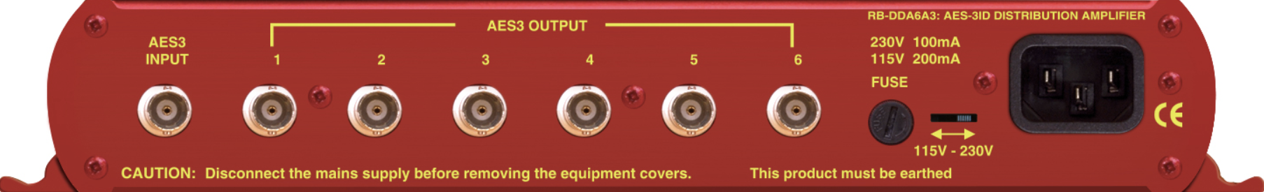 Sonifex RB-DDA6A3 6-полосный стереофонический цифровой аудиоусилитель AES-3id