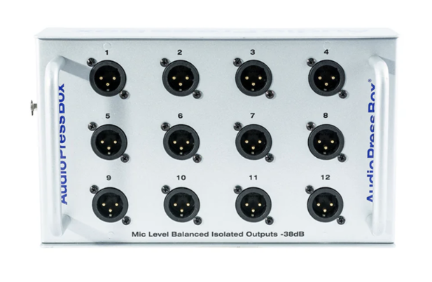 AudioPressBox APB-P112 SB пассивный пресс-бокс, 1 LINE вход, 2 MIC выходов