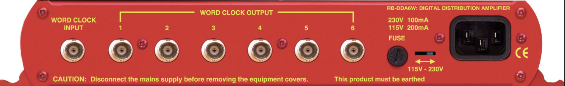 Sonifex  RB-DDA6W 6-полосный усилитель-распределитель Word Clock