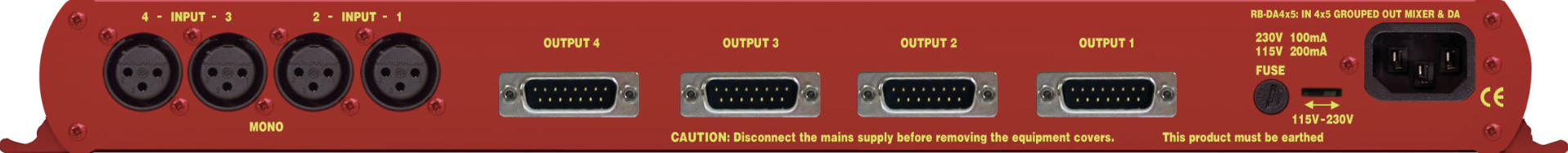 Sonifex RB-DA4x5 4 входа, 4 x 5 выходов Усилитель/микшер-распределитель