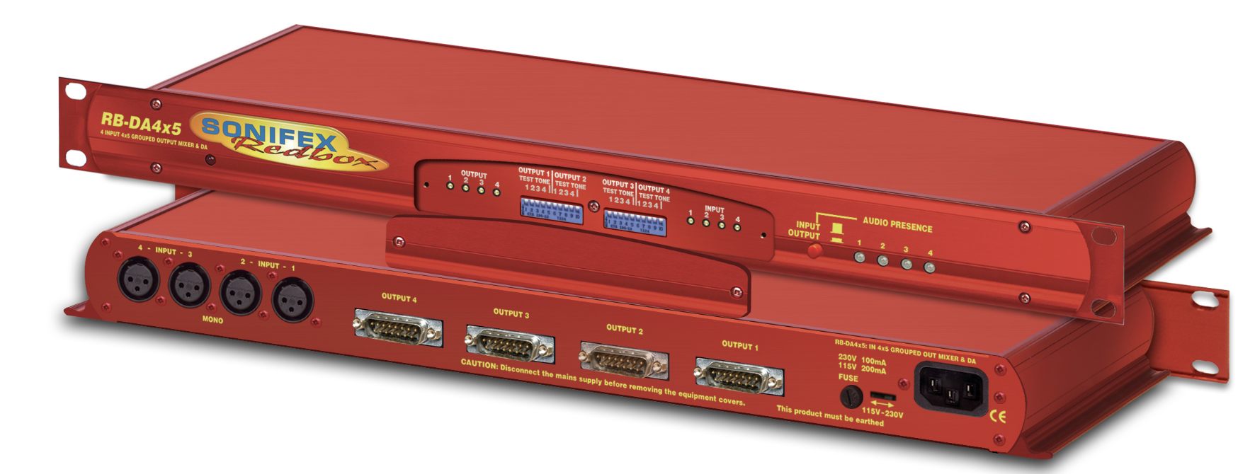 Sonifex RB-DA4x5 4 входа, 4 x 5 выходов Усилитель/микшер-распределитель