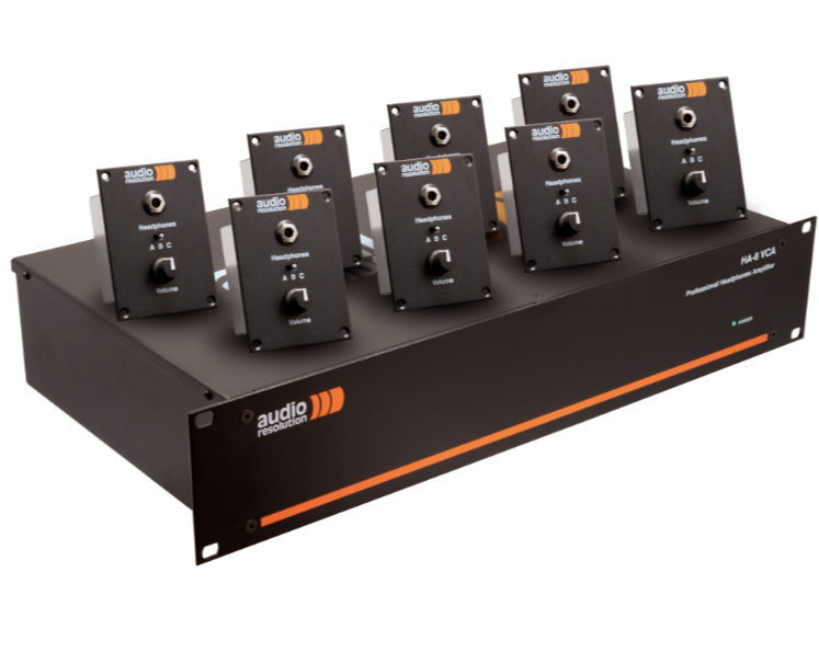 AudioResolution HA-8 VCA модульный, 8-канальный стерео усилитель для студийных наушников