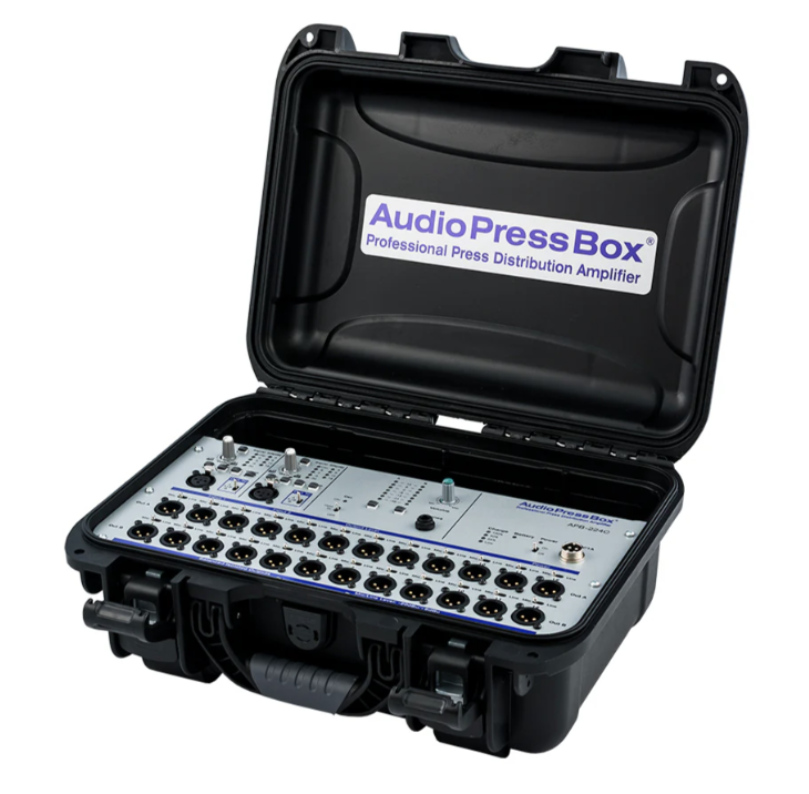 AudioPressBox APB-224 C 2-канальный активный пресс-бокс с 2 входами Line/Mic и 24 выходами Line/Mic