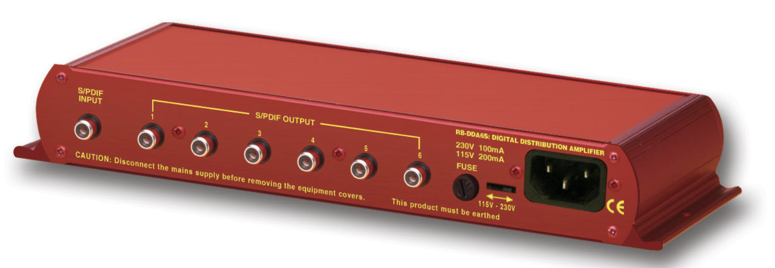 Sonifex RB-DDA6S 6-полосный цифровой стереоусилитель S/PDIF-распределения