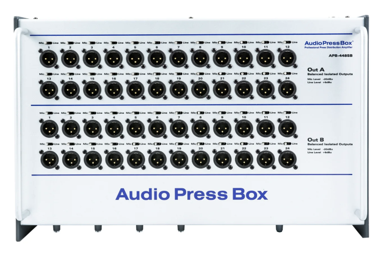 AudioPressBox APB-448 SB портативный пресс-бокс с 4 входами MIC/LINE 